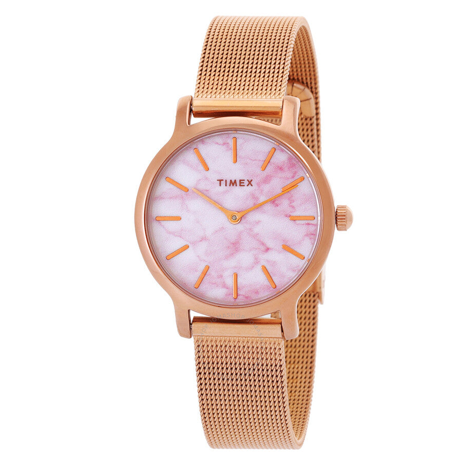 Timex Transcend Quartz Marble Dial Ladies Watch TW2T81000 - The Watches Men & Co