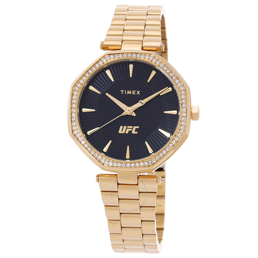 Timex UFC Jewel Quartz Crystal Black Dial Ladies Watch TW2V83100 - Dawson Watches