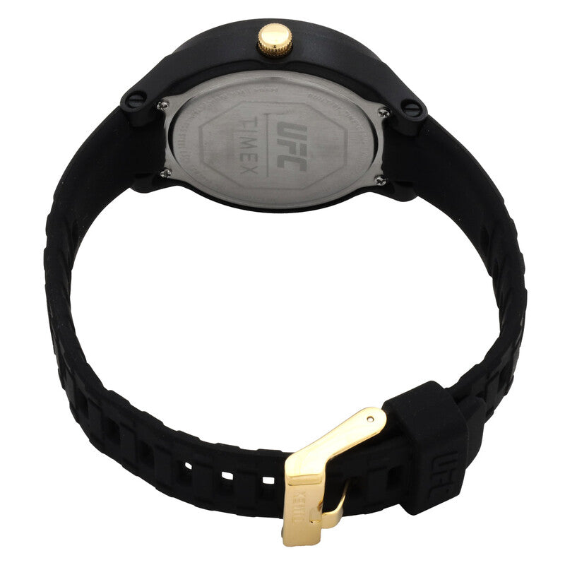 Timex UFC Shogun Black Dial Black Rubber Watch TW2V56900