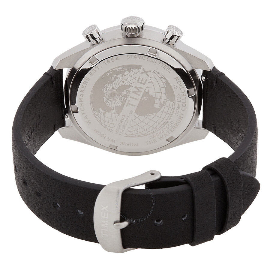 Timex Waterbury Chronograph Quartz Black Dial Men's Watch TW2V42500 - The Watches Men & Co #3