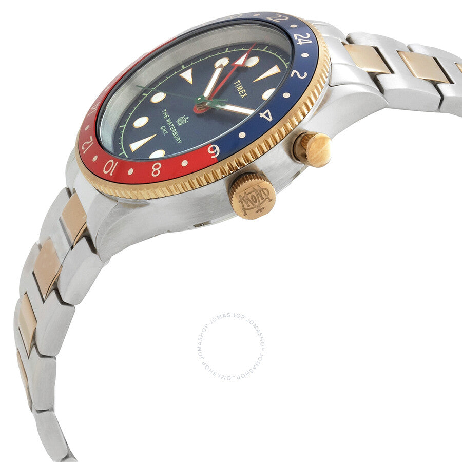 Timex Waterbury GMT Quartz Blue Dial Men's Watch TW2U90600VQ - The Watches Men & Co #2