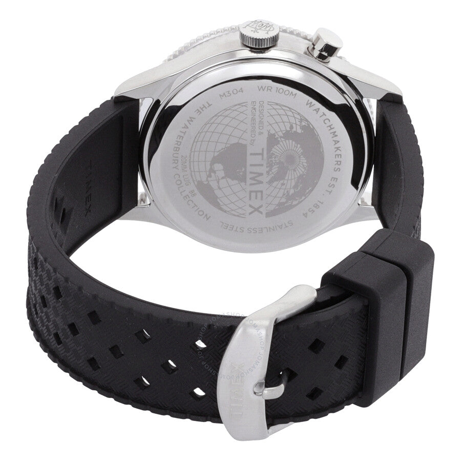 Timex Waterbury Traditional GMT Quartz Black Dial Men's Watch TW2W22600 - The Watches Men & Co #3