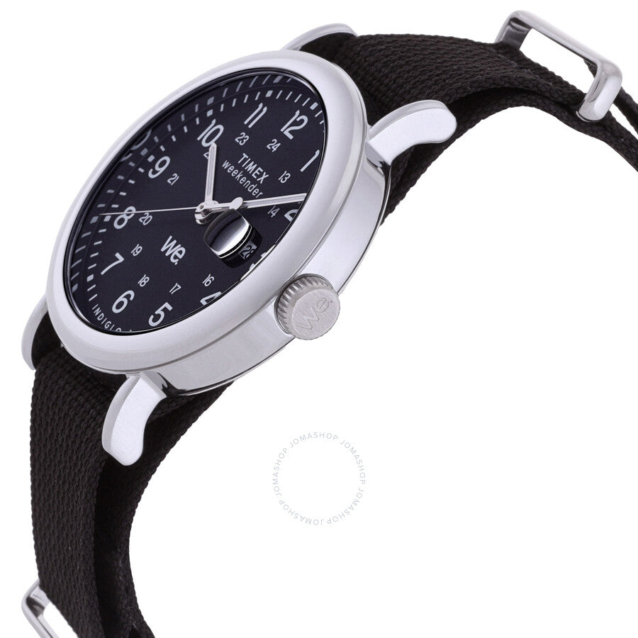Timex Weekender Quartz Black Dial Unisex Watch TW2W86100 - The Watches Men & Co #2