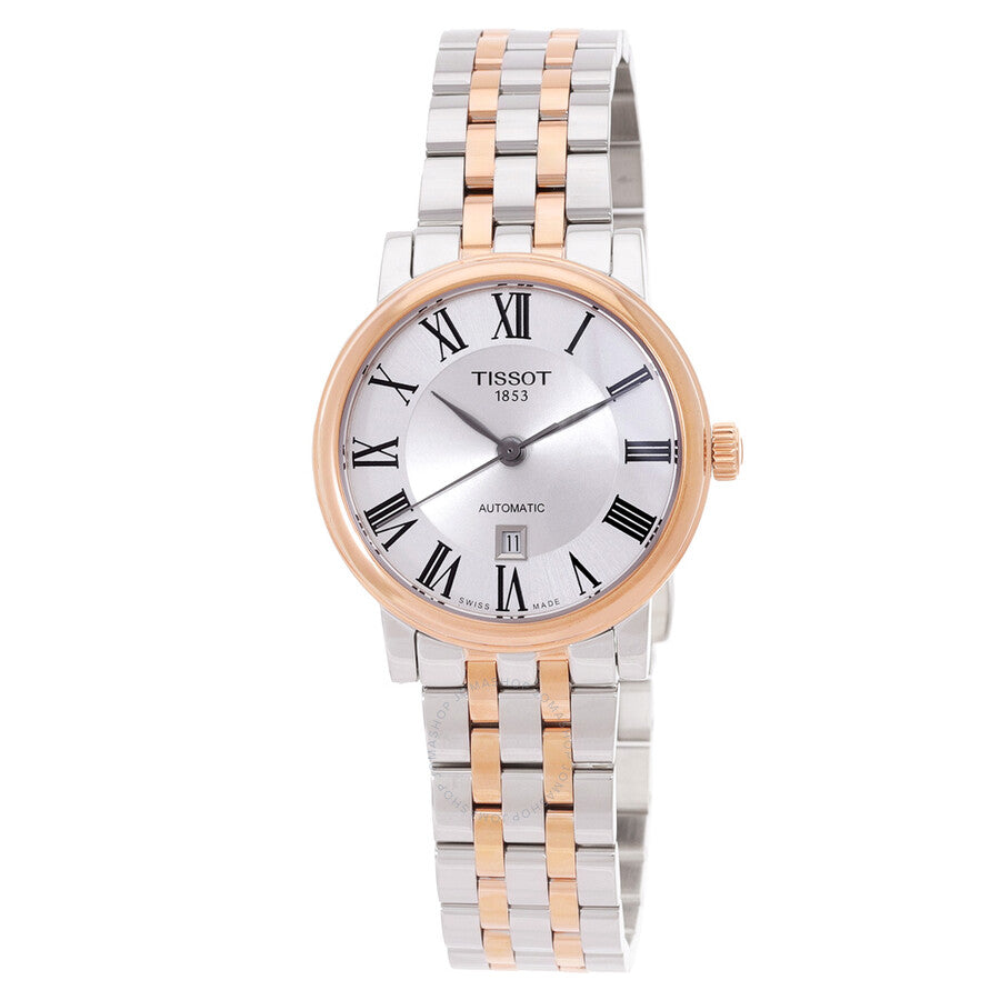 Tissot Carson Automatic Silver Dial Two-tone Ladies Watch T122.207.22.033.00 - Dawson Watches