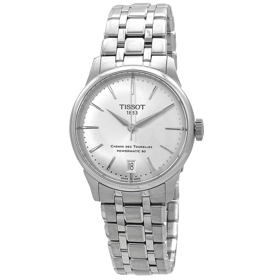 Tissot Chemin Des Tourelles Automatic Silver Dial Ladies Watch T139.207.11.031.00 - Dawson Watches