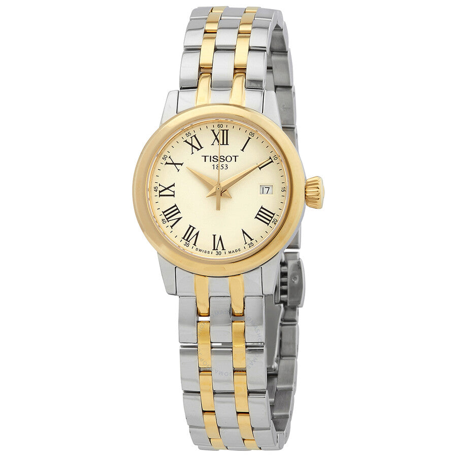Tissot Classic Dream Quartz Ivory Dial Ladies Watch T129.210.22.263.00 - Dawson Watches