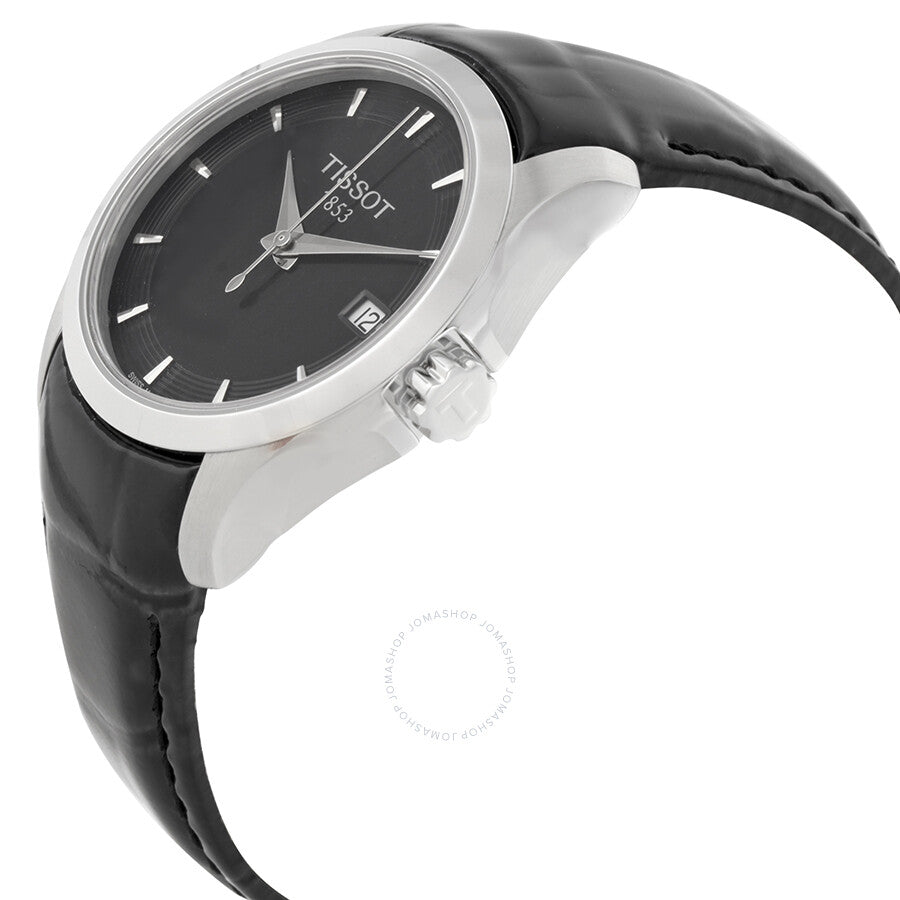 Tissot Couturier Black Dial Ladies Watch T0352101605100 - The Watches Men & Co #2