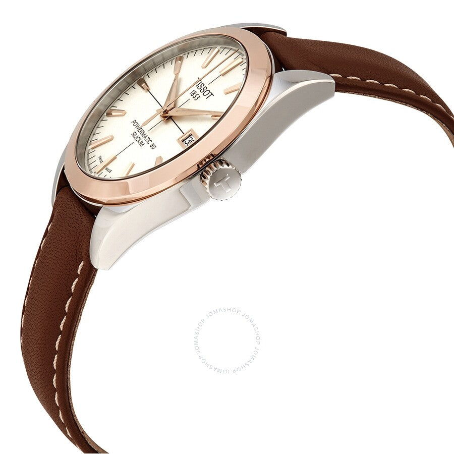 Tissot Gentleman Automatic Cream Opalin Dial Men's Watch T927.407.46.261.00 - The Watches Men & Co #2