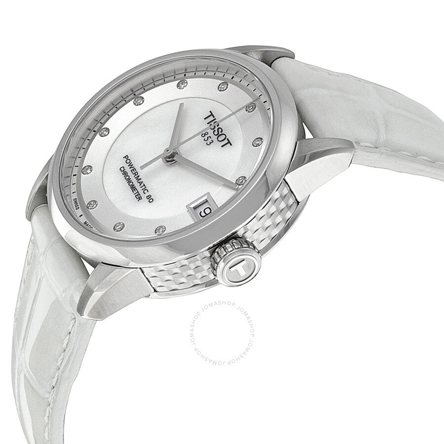 Tissot Powermatic 80 Mother of Pearl Dial Ladies Watch T0862081611600 - The Watches Men & Co #2