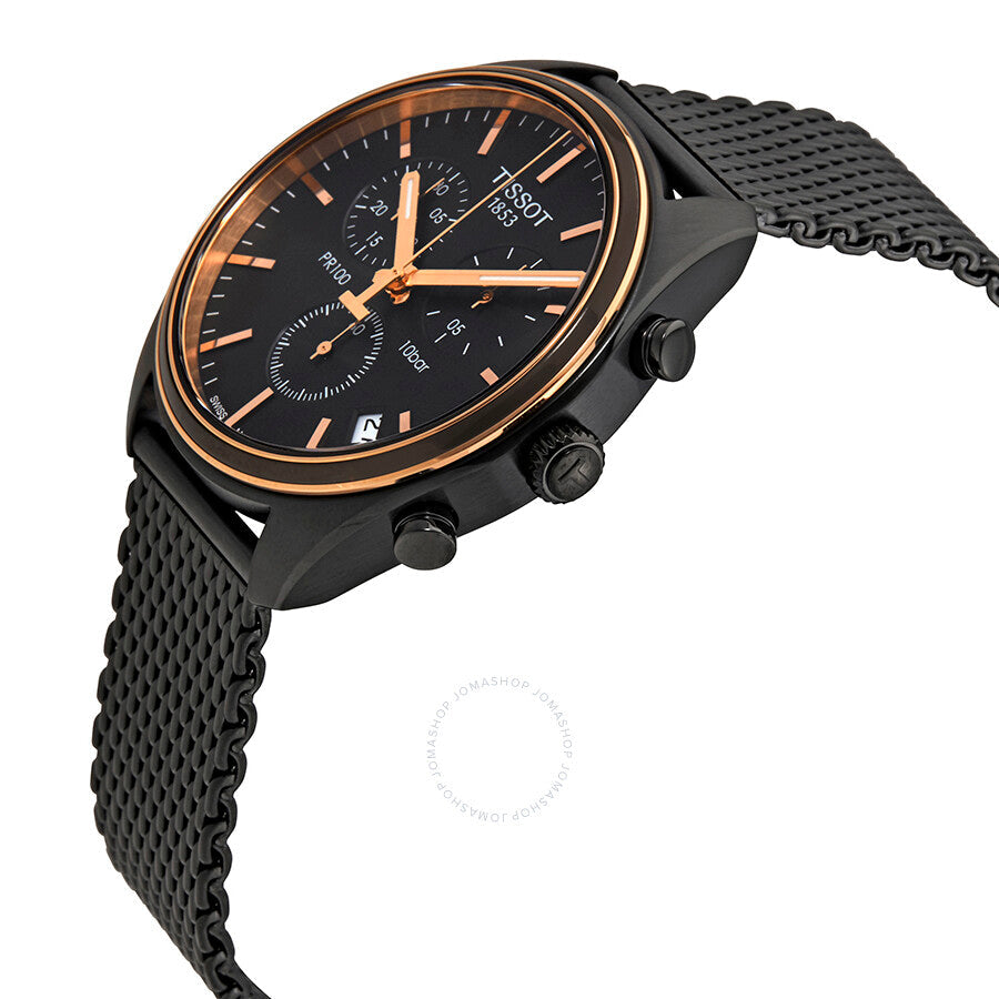 Tissot PR 100 Chronograph Black Dial Men's Watch T101.417.23.061.00 - The Watches Men & Co #2