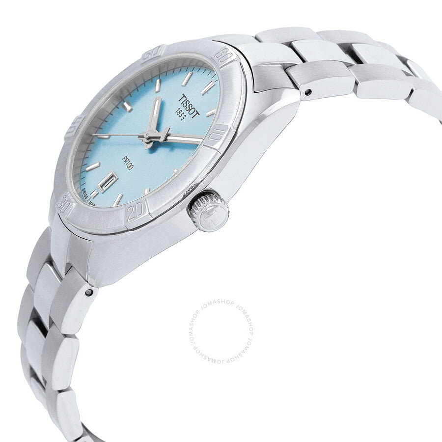 Tissot PR 100 Quartz Light Blue Dial Ladies Watch T1019101135100 - Dawson Watches #2