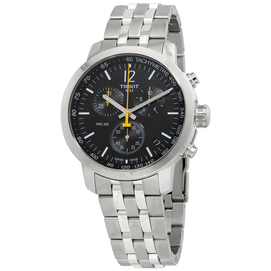 Tissot PRC 200 Chronograph Quartz Black Dial Men's Watch T114.417.11.057.00 - Dawson Watches