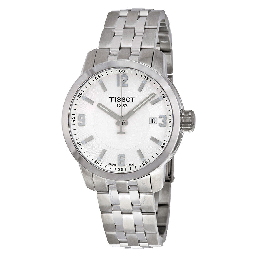 Tissot PRC 200 White Dial Stainless Steel Men's Watch T0554101101700 - The Watches Men & Co