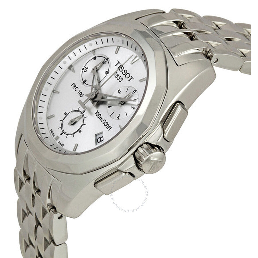 Tissot PRC100 Silver Dial Ladies Watch T008.217.11.031.00 - The Watches Men & Co #2
