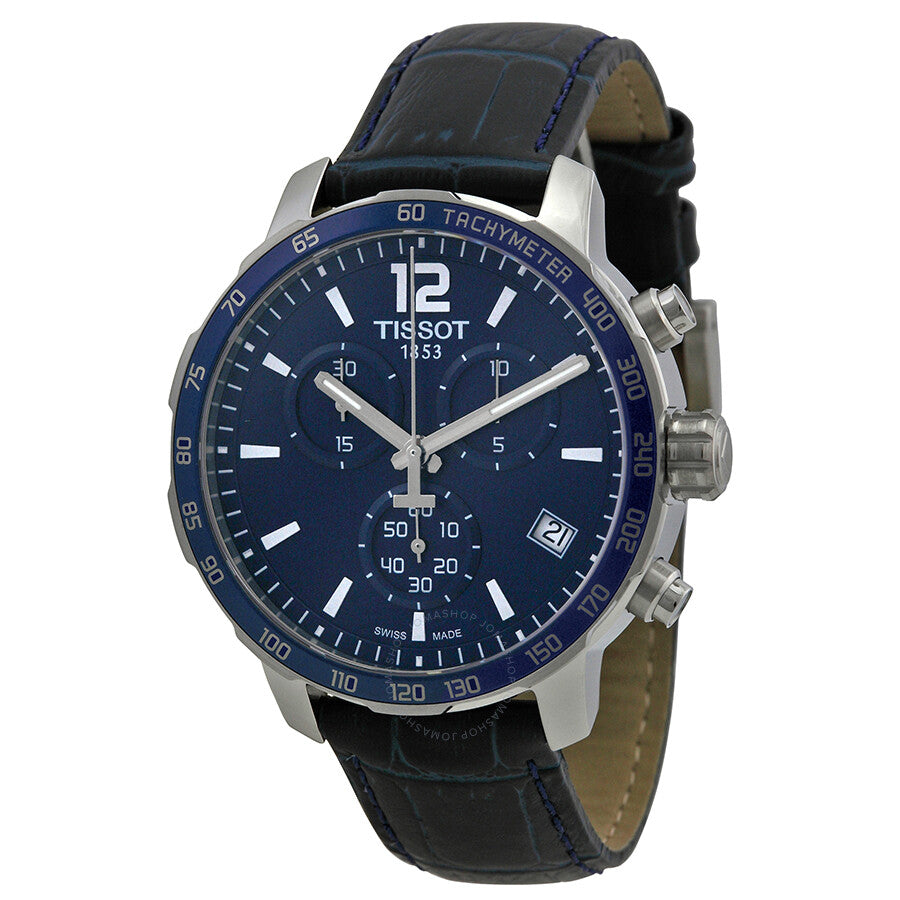 Tissot Quickster Chronograph Blue Dial Men's Watch T0954171604700 - The Watches Men & Co