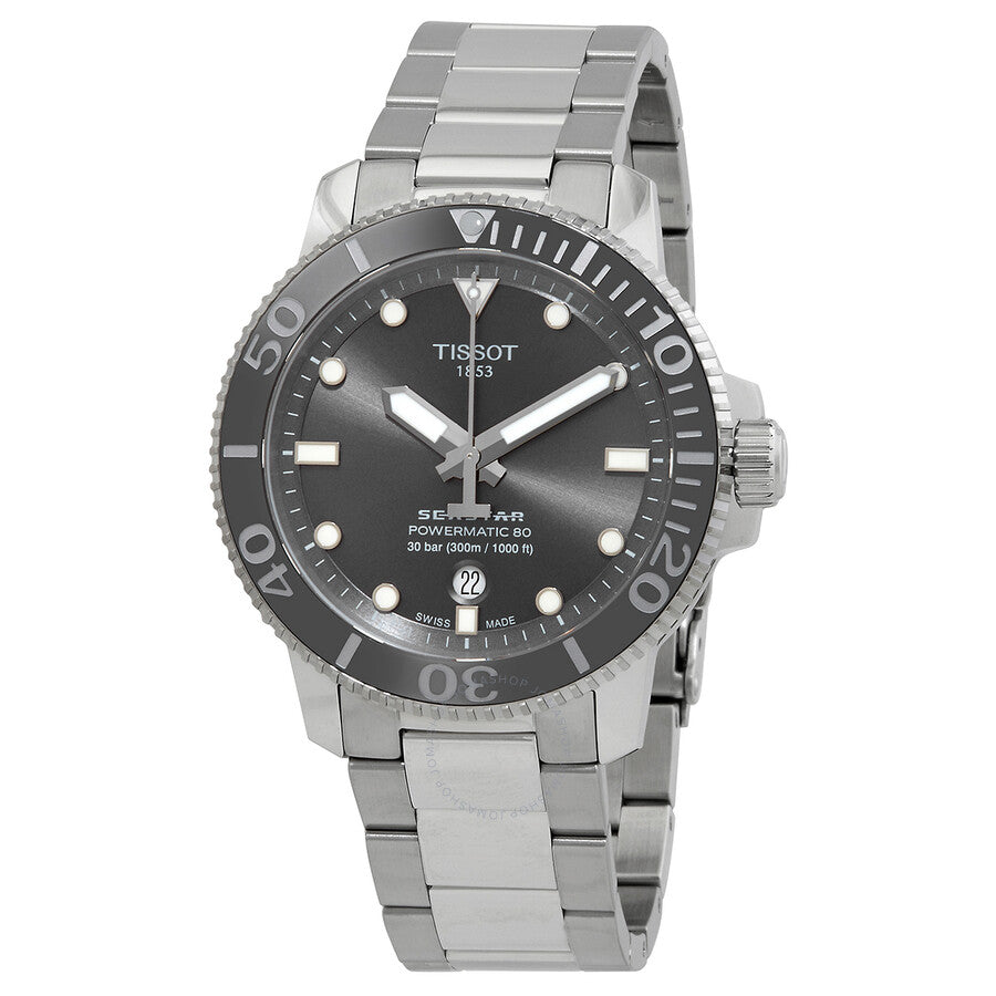 Tissot Seastar Automatic Grey Dial Men's Watch T120.407.11.081.01 - Dawson Watches