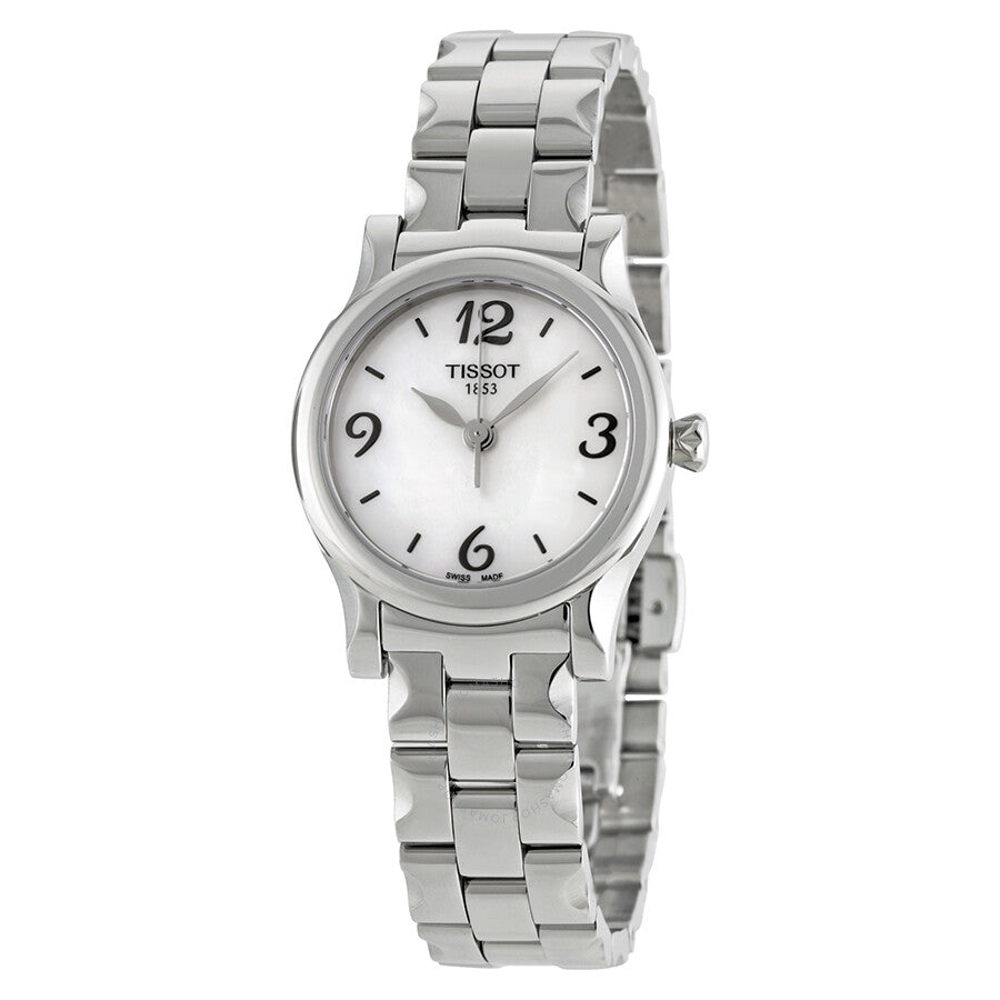 Tissot Stylis-T Mother of Pearl Dial Stainless Steel ladies Dial T0282101111702 - The Watches Men & Co