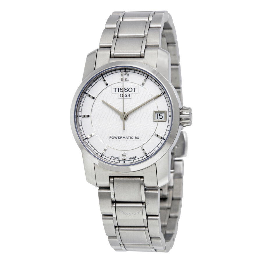 Tissot T-Classic Titanium Automatic Silver Dial Ladies Watch T0872074403700 - Dawson Watches