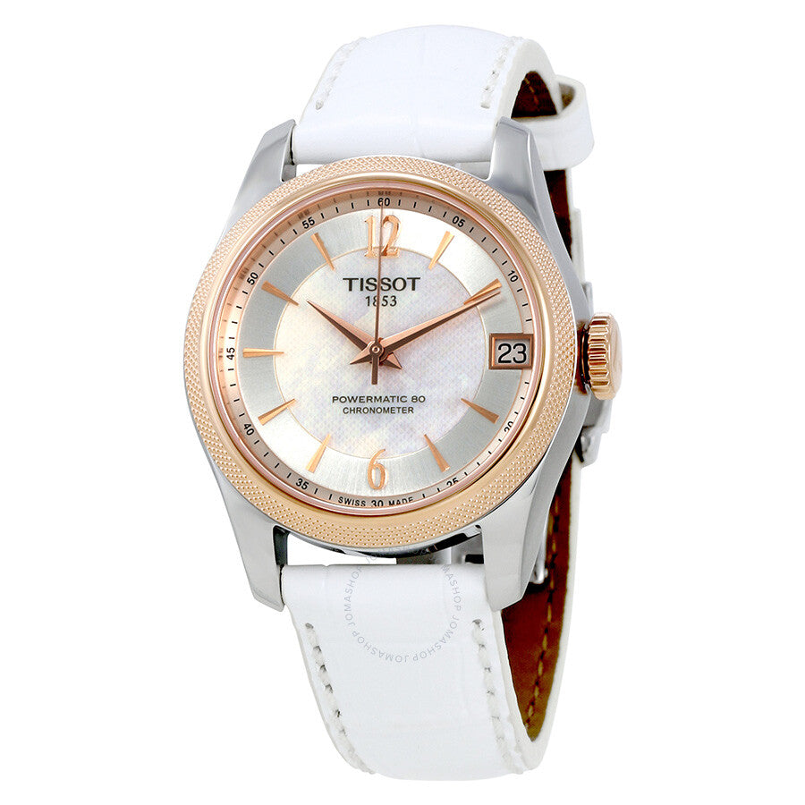 Tissot T-Classic Ballade Automatic Mother of Pearl Dial Ladies Watch T108.208.26.117.00 - Dawson Watches