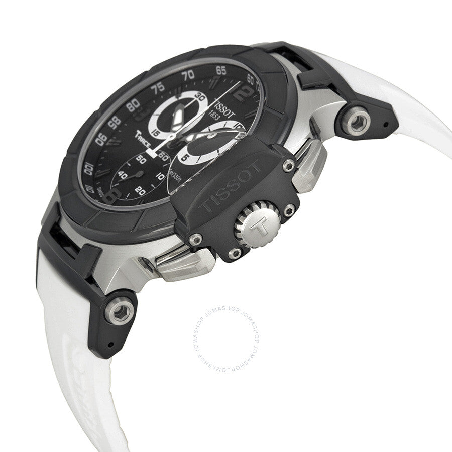 Tissot T Race Chronograph White Rubber Strap Men's Watch T0484172705705 - The Watches Men & Co #2