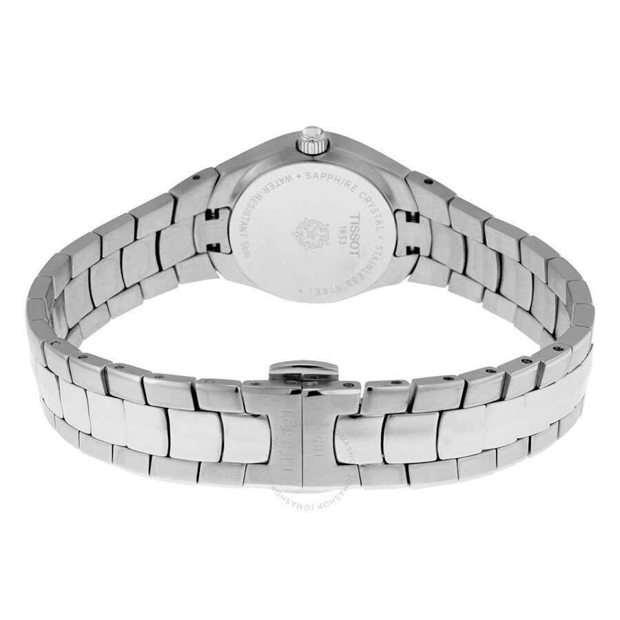 Tissot T-Round White Dial Diamond Ladies Watch T0960091111600 - The Watches Men & Co #3