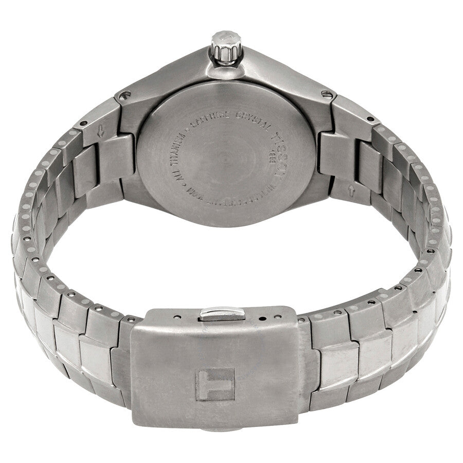 Tissot T-Sport Quartz Silver Dial Titanium Ladies Watch T65.7.381.31 - The Watches Men & Co #3