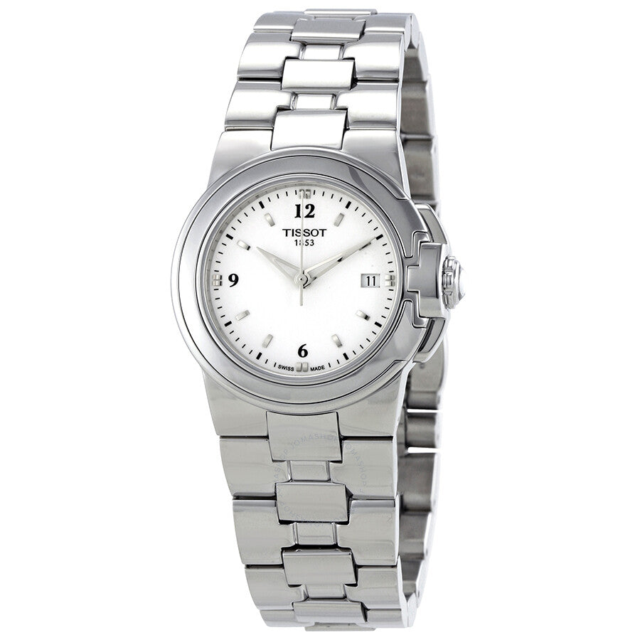 Tissot T-Sport White Dial Stainless Steel Ladies Watch T0802101101700 - The Watches Men & Co