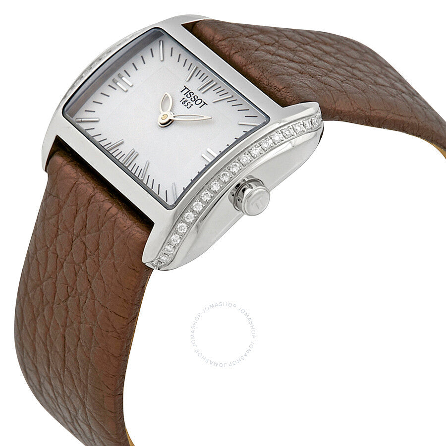 Tissot T-Wave Silver Dial Diamond Bezel Ladies Watch T023.309.16.031.01 - The Watches Men & Co #2