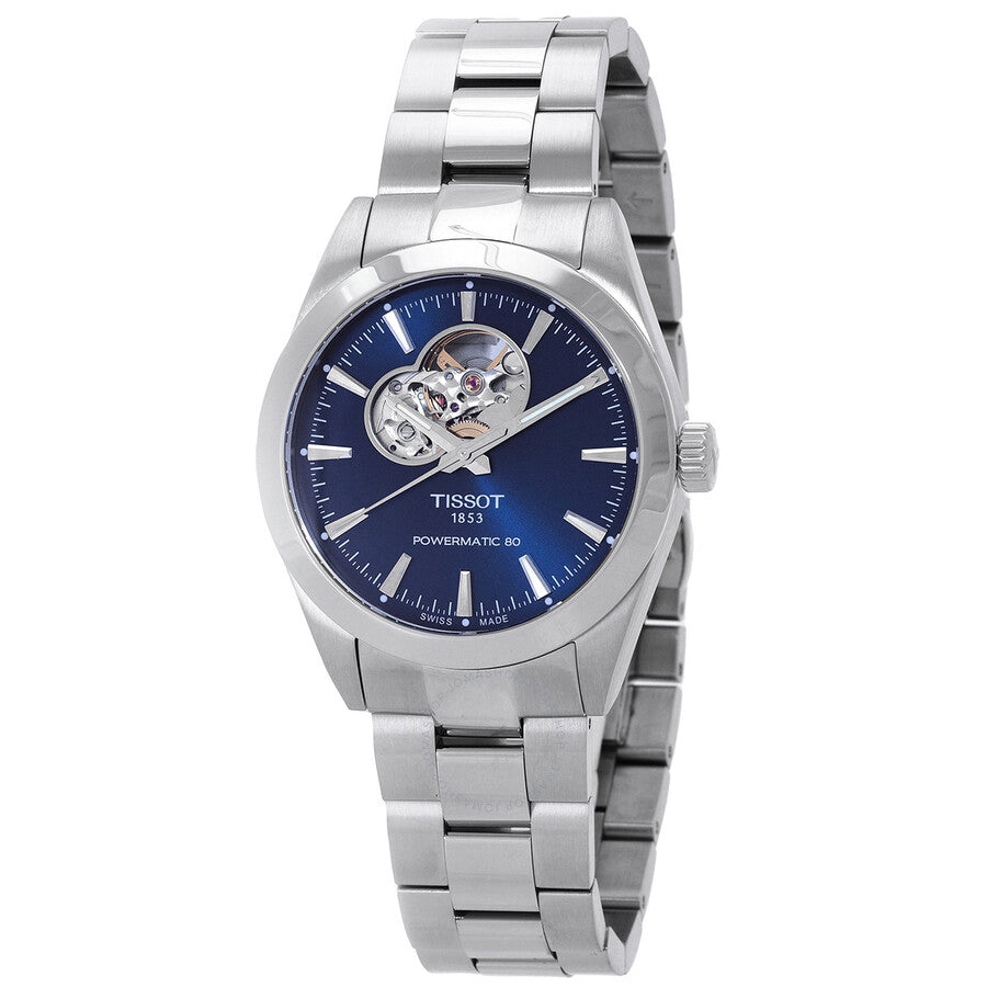 Tissot Gentleman Powermatic 80 Open Heart Automatic Blue Dial Men's Watch T127.407.11.041.01 - Dawson Watches