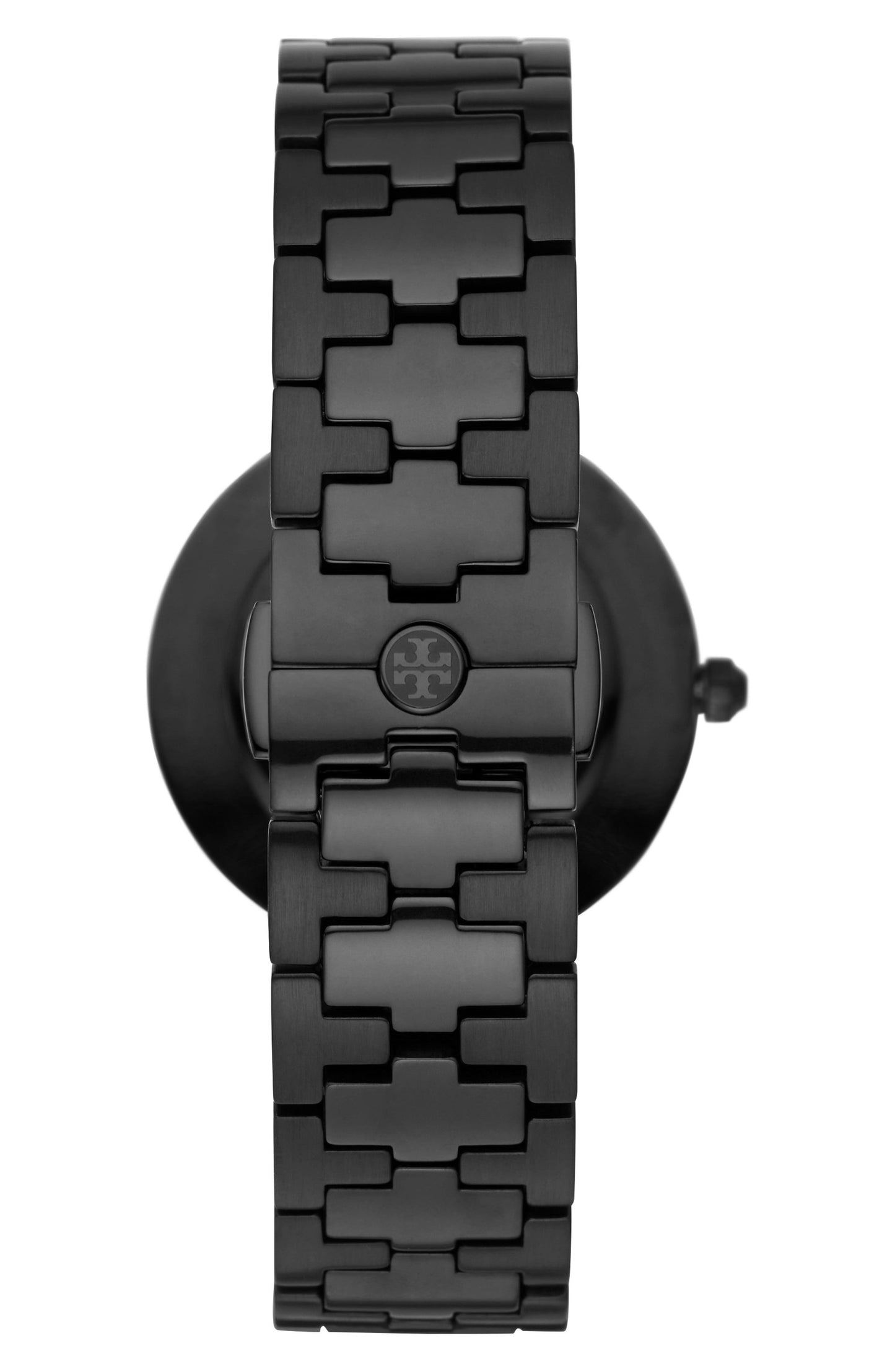 Tory Burch Reva Black Stainless Steel Gold Logo Dial Women's Watch TBW4039 - Image 3