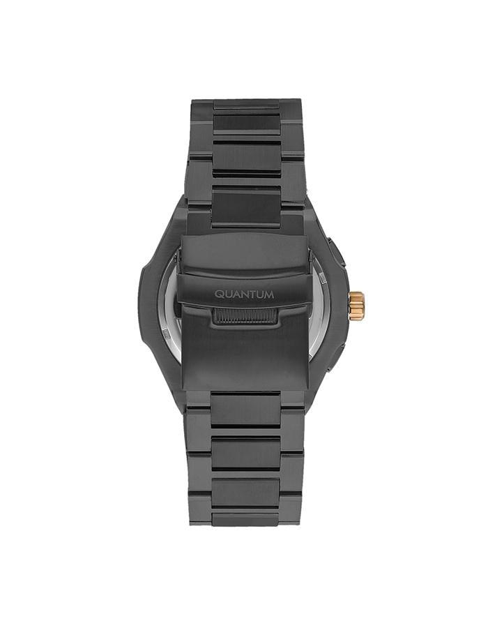 Quantum Gun Metal Analog Stainless Steel Strap Men's Watch ADG1032.070 - Kiwi Watches #3
