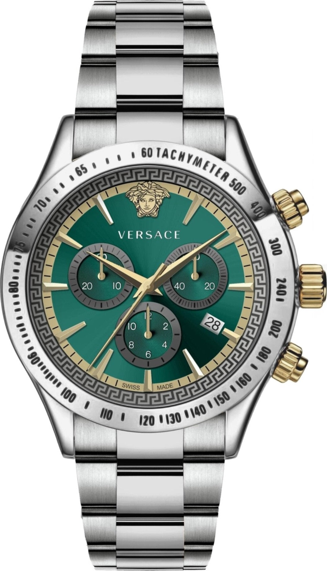 Versace Classic Chronograph Green Dial Men's Watch  VEV700721 - Kiwi Watches