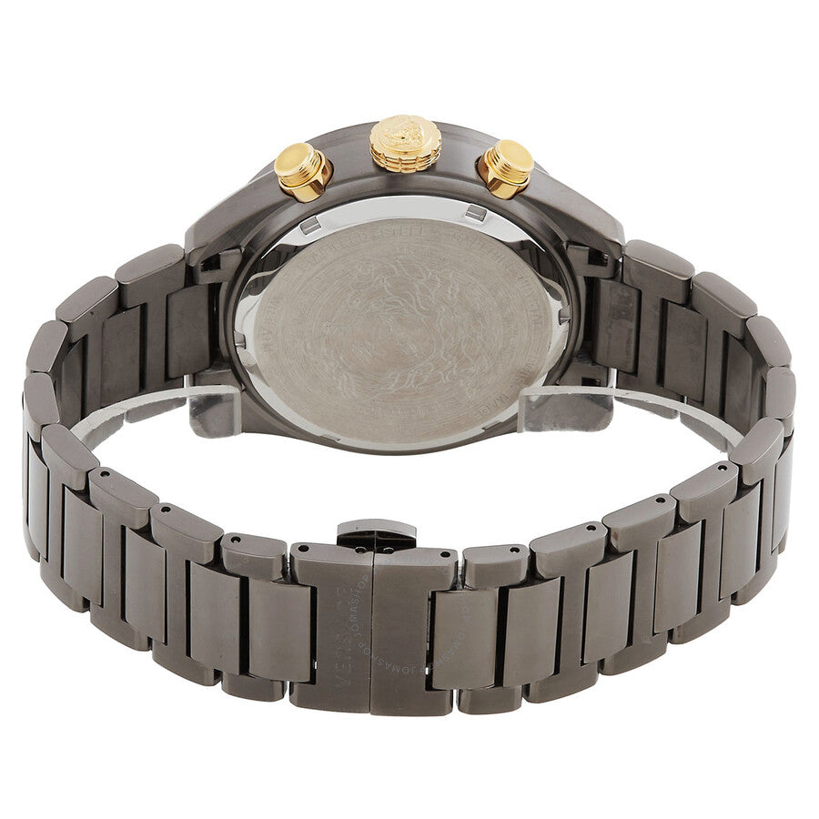 Versace Greca Dome Chronograph Quartz Black Dial Men's Watch VE6K00623 - Kiwi Watches #3
