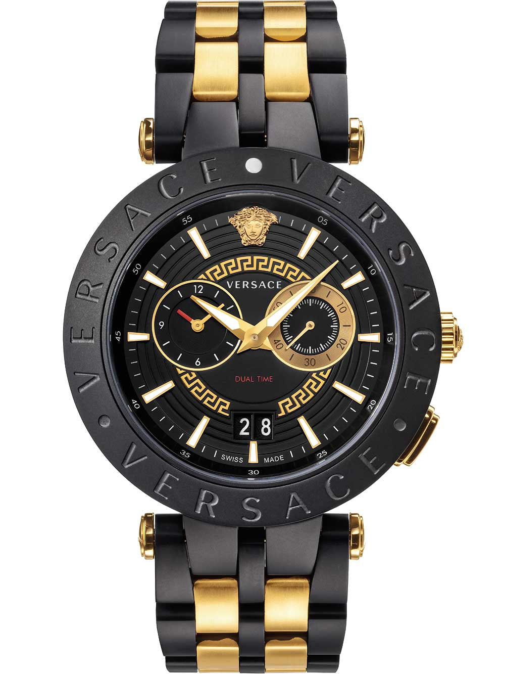 Versace V-Racer Chronograph Two Tone Men's Watch - VEBV00619