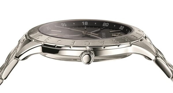 Versace Quartz Silver Steel Black Dial Men's Watch VEBK00418 - Dawson Watches #2