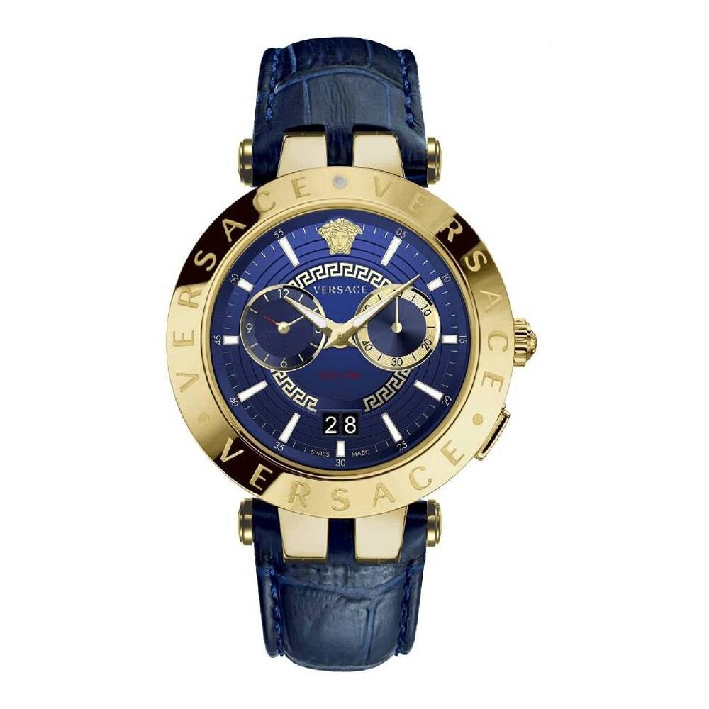 Versace V-Race Quartz Blue Dial Men's Watch VEBV00219 - BigDaddy Watches