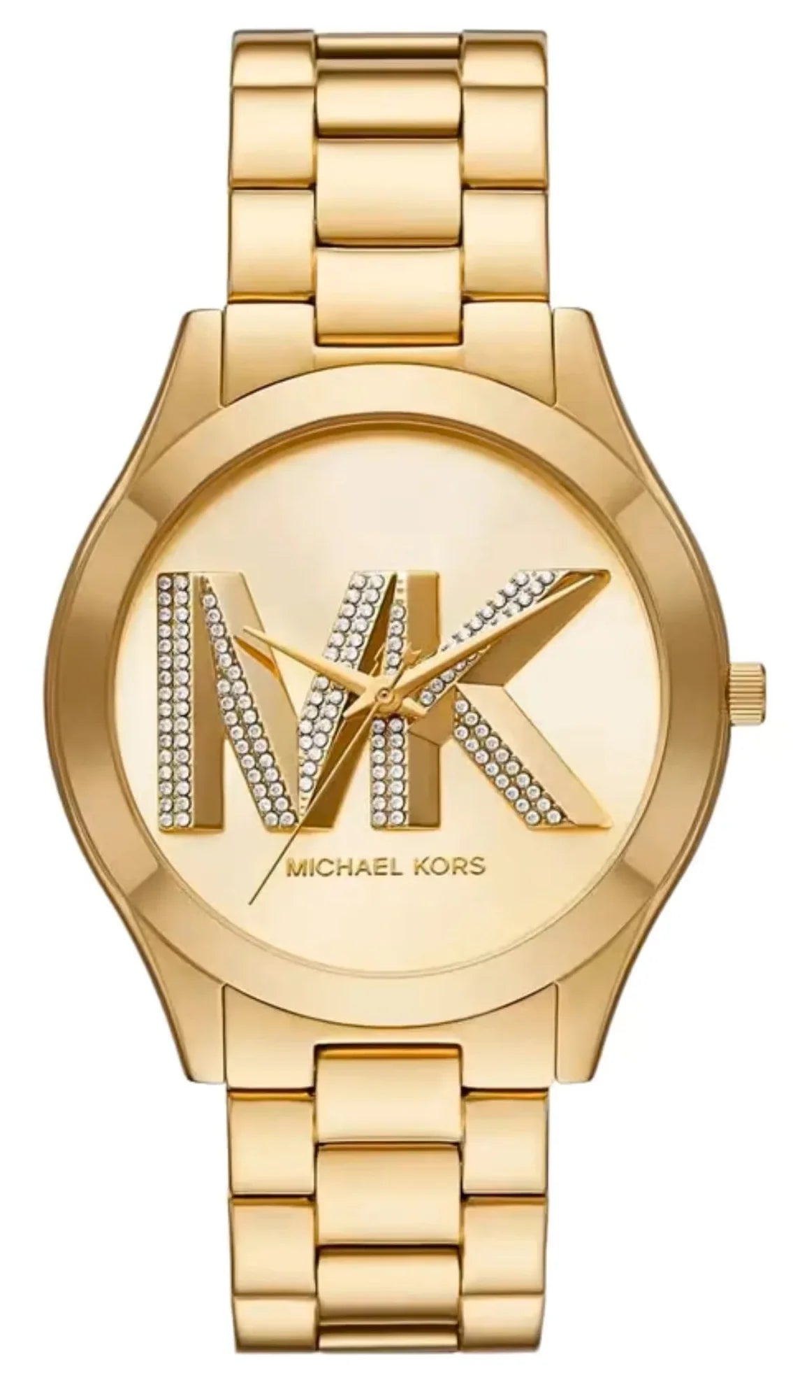 Michael Kors Oversized Slim Runway Gold-Tone Logo Watch MK4732