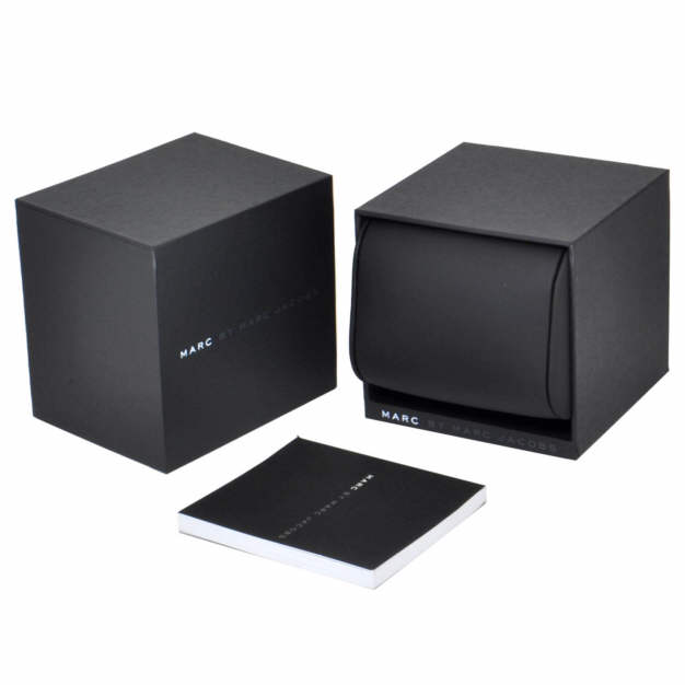 Marc Jacobs Mini Baker Blue Dial Gold-Tone 28mm Women's Watch MBM3285 - Kiwi Watches