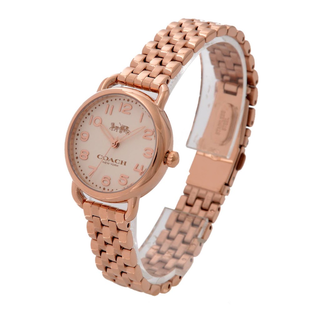 Coach Delancey Cream Dial Rose Gold-tone Ladies Watch 14502242