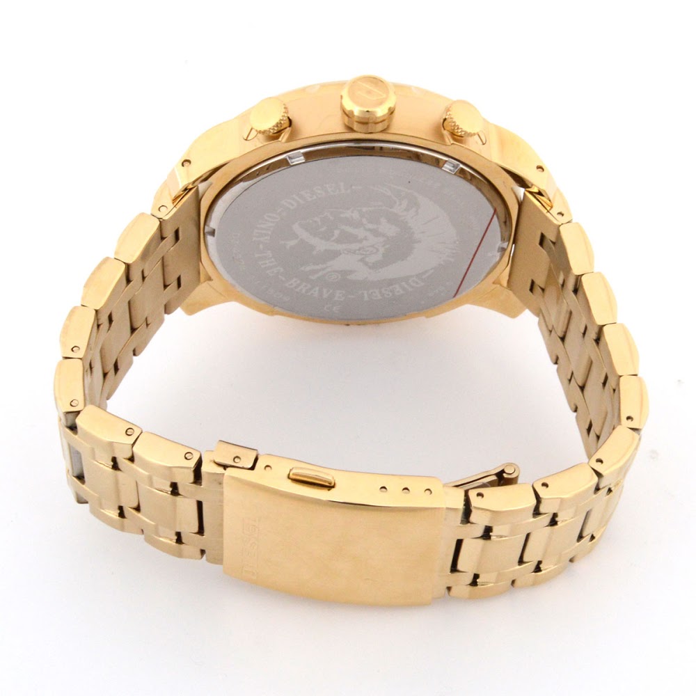 Diesel Big Daddy DZ4376 316L gold stainless steel 50m water-resistant