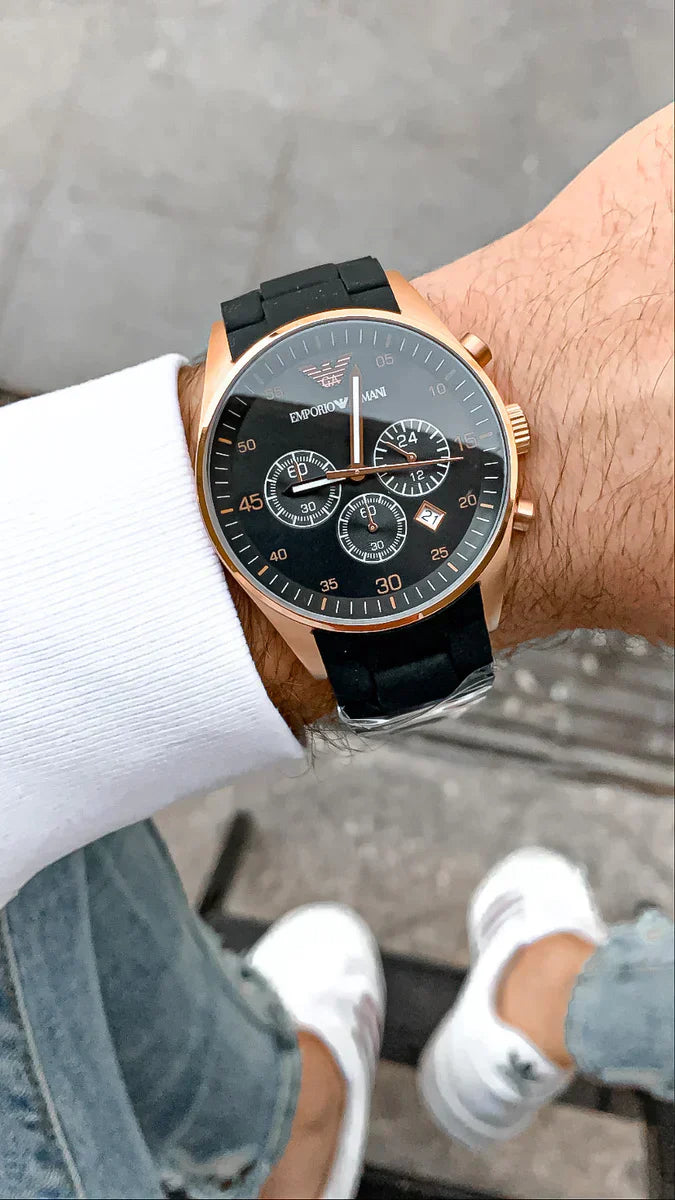 Emporio Armani Chronograph Rose Gold Men's Watch AR5905