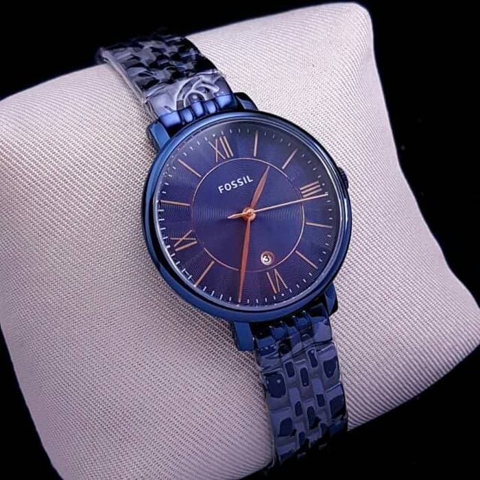 Fossil Jacqueline Navy Blue Ladies Watch ES4094