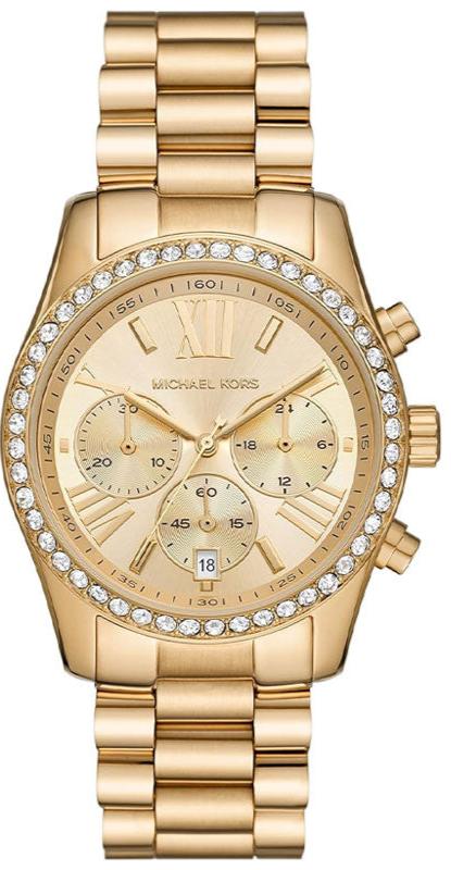 Michael Kors Lexington Lux Chronograph Gold-Tone Watch - MK7377
