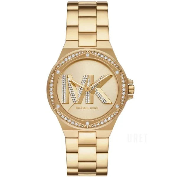 Michael Kors Lennox Three Hand Gold-Tone Watch - MK1062