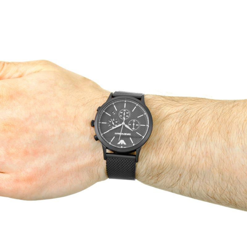 Emporio Armani Renato Chronograph Black Dial Men's Watch AR2498