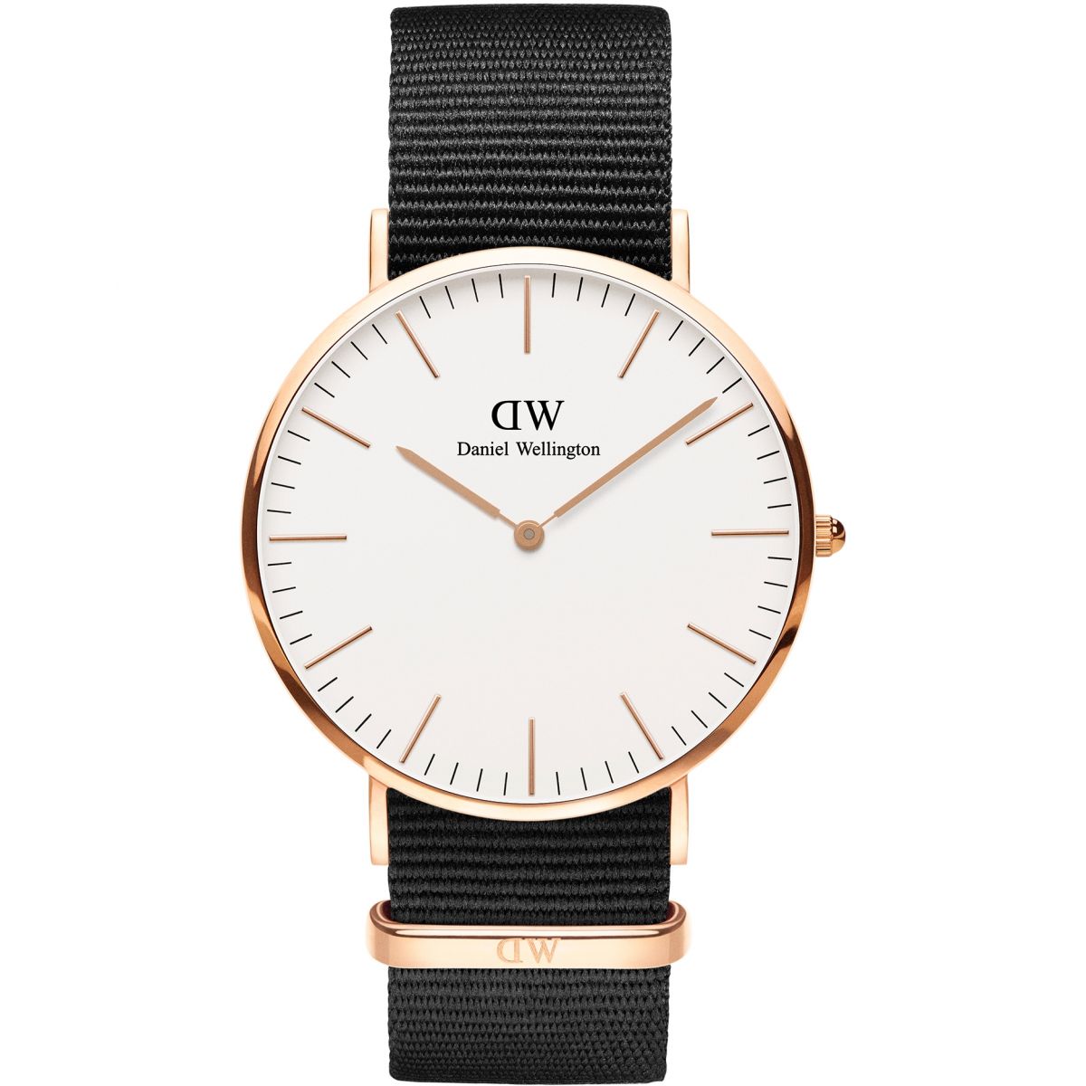 Daniel Wellington White Classic Cornwall 40mm Women's Gold Watch DW00100257 - Dawson Watches