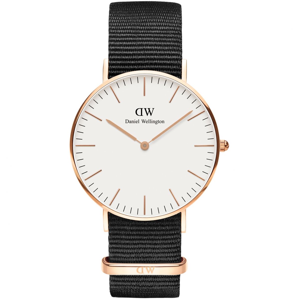 Daniel Wellington White Classic Cornwall 36mm Women's Gold Watch DW00100259 - Dawson Watches