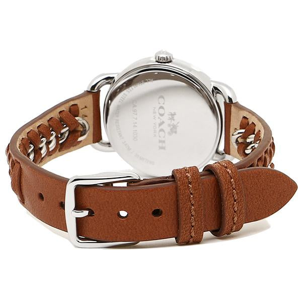 Coach Delancey White Dial Brown Leather Strap Ladies Watch 14502258