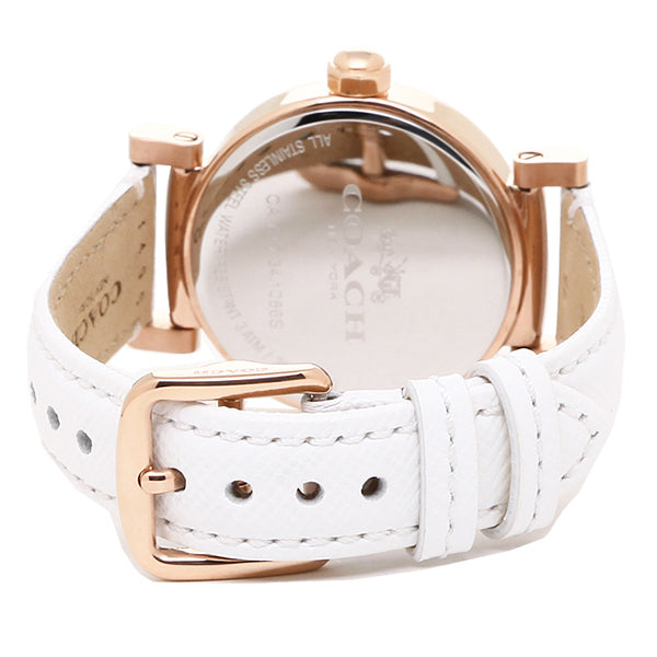 Coach Madison White Leather Strap Women's Watch 14502401 - Dawson Watches #3