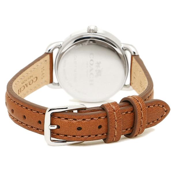 Coach Delancey White Dial Brown Leather Strap Ladies Watch 14502485